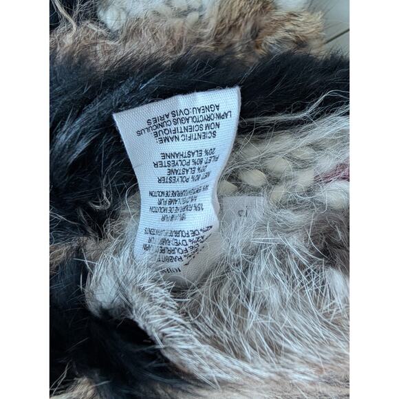 Ulla Johnson Iris Genuine Rabbit Fur Lamb Fur Jacket Coat Size P Rare #1N452 - Picture 9 of 12